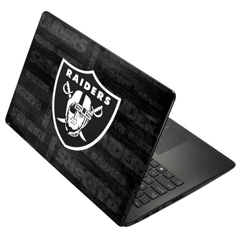 NFL Las Vegas Raiders Black & White Asus X502CA 15.6 Skin