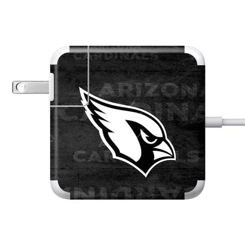 NFL Arizona Cardinals Black & White 85W Power Adapter (15 and 17 inch MacBook Pro Charger) Skin