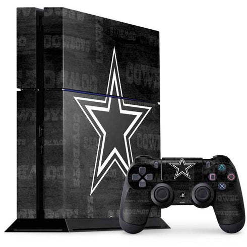 NFL Dallas Cowboys Black & White PlayStation PS4 Skins