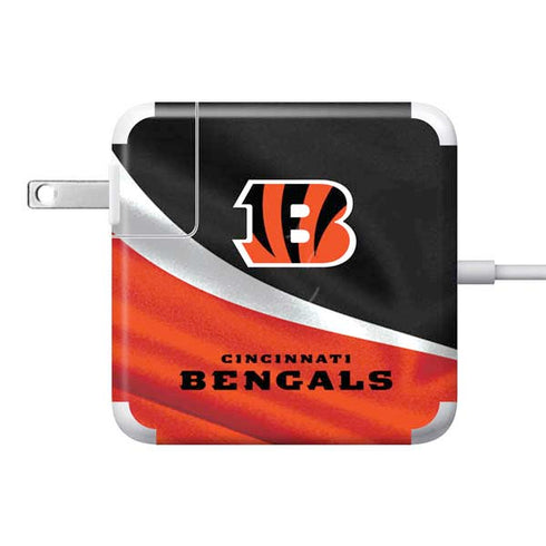 NFL Cincinnati Bengals 85W Power Adapter (15 and 17 inch MacBook Pro Charger) Skin
