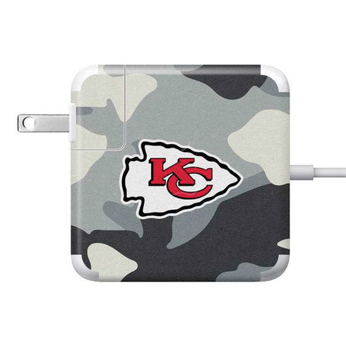 NFL Kansas City Chiefs Camo 85W Power Adapter (15 and 17 inch MacBook Pro Charger) Skin