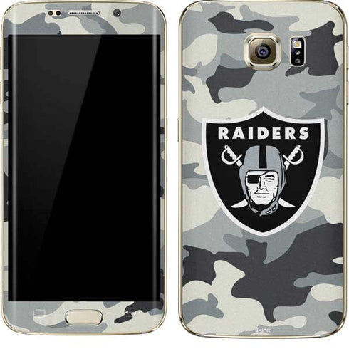 NFL Las Vegas Raiders Camo Galaxy S7 Edge Skin