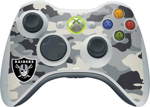 NFL Las Vegas Raiders Camo Xbox 360 Wireless Controller Skin