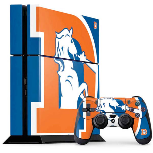 NFL Denver Broncos Retro Logo PlayStation PS4 Skins