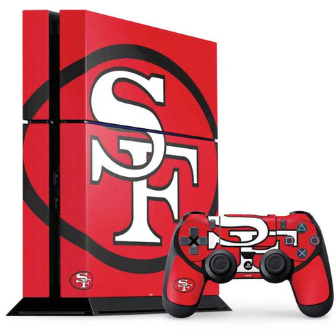 NFL San Francisco 49ers Retro Logo PlayStation PS4 Skins