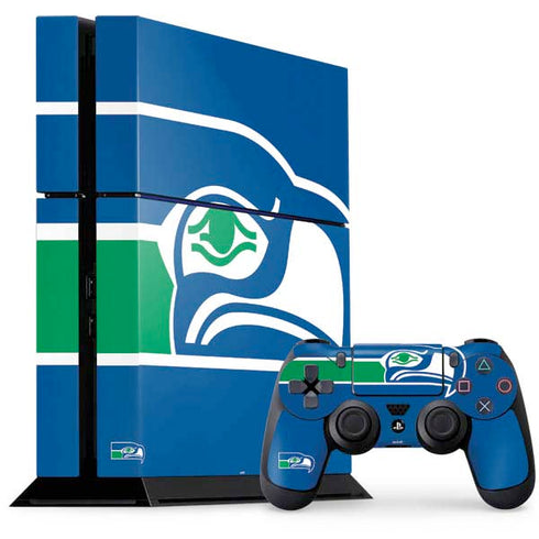 NFL Seattle Seahawks Retro Logo PlayStation PS4 Skins