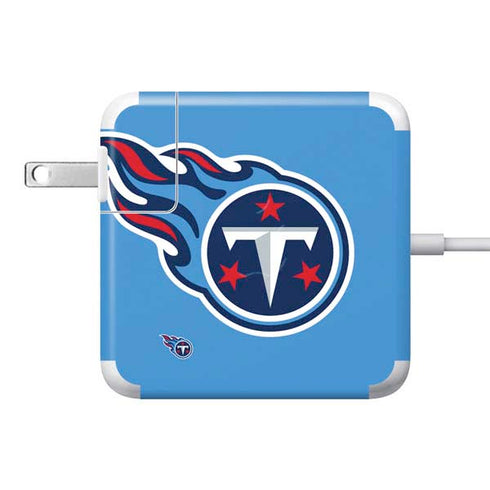 NFL Tennessee Titans Large Logo 85W Power Adapter (15 and 17 inch MacBook Pro Charger) Skin