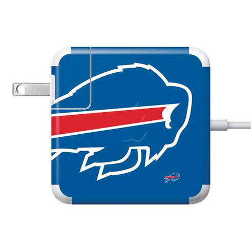 NFL Buffalo Bills Large Logo 85W Power Adapter (15 and 17 inch MacBook Pro Charger) Skin