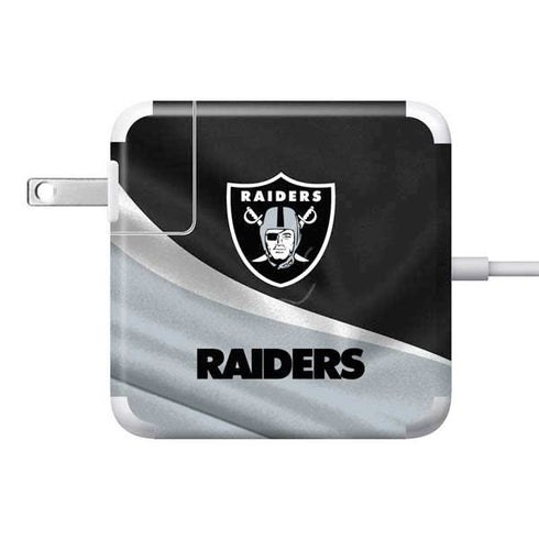 NFL Las Vegas Raiders 85W Power Adapter (15 and 17 inch MacBook Pro Charger) Skin