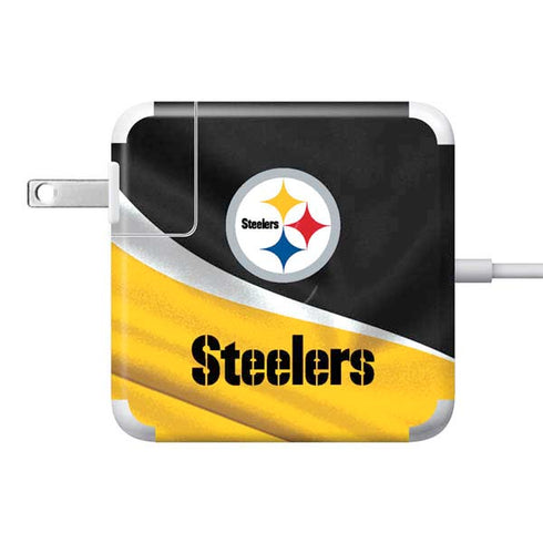 NFL Pittsburgh Steelers 85W Power Adapter (15 and 17 inch MacBook Pro Charger) Skin