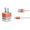 NFL Denver Broncos White Striped iPhone Charger (5W USB) Skin
