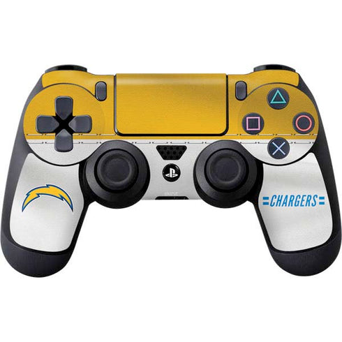 NFL Los Angeles Chargers White Striped PlayStation PS4 Skins