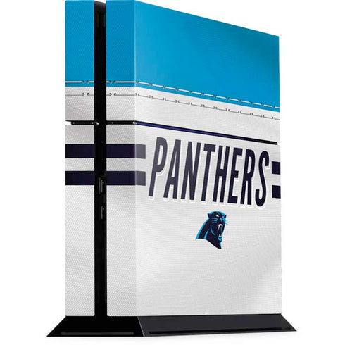 NFL Carolina Panthers White Striped PlayStation PS4 Skins