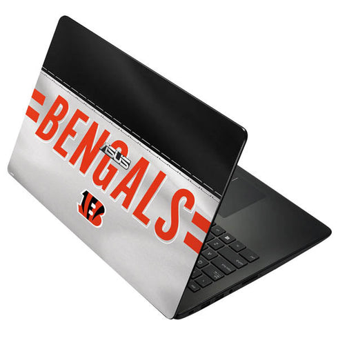 NFL Cincinnati Bengals White Striped Asus X502CA 15.6 Skin