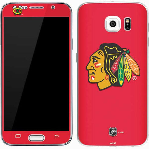 NHL Chicago Blackhawks Solid Background Galaxy S7 Skin