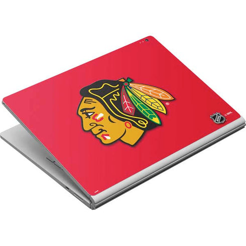 NHL Chicago Blackhawks Solid Background Surface Book Skin