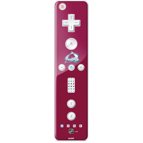 NHL Colorado Avalanche Solid Background Wii Remote Controller Skin