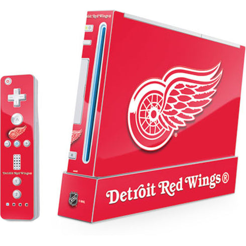 NHL Detroit Red Wings Solid Background Nintendo Skins