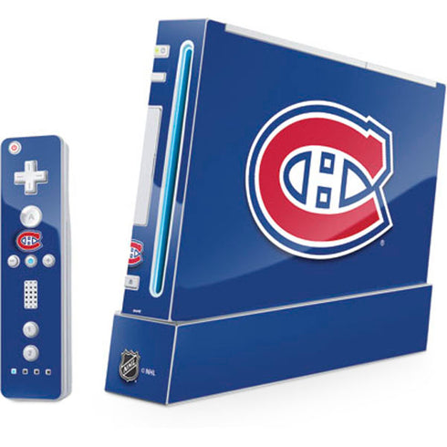NHL Montreal Canadiens Solid Background Wii (Includes 1 Controller) Skin