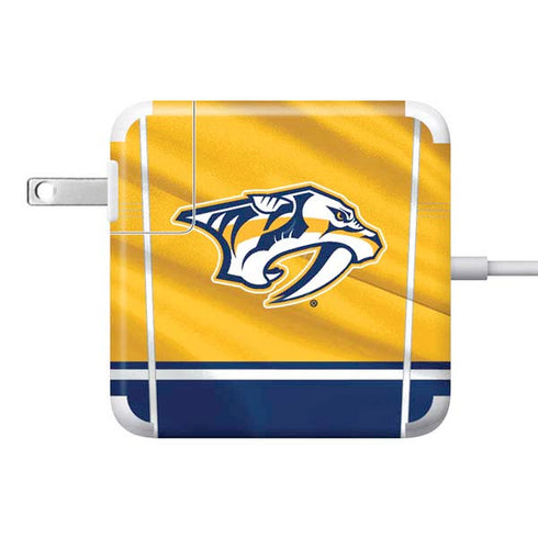 NHL Nashville Predators Jersey 85W Power Adapter (15 and 17 inch MacBook Pro Charger) Skin
