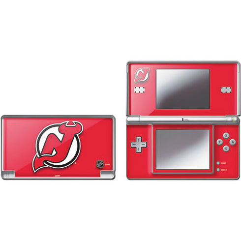 NHL New Jersey Devils Solid Background Nintendo Skins
