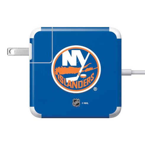 NHL New York Islanders Solid Background 85W Power Adapter (15 and 17 inch MacBook Pro Charger) Skin