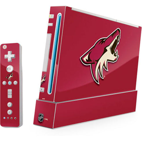 NHL Arizona Coyotes Solid Background Nintendo Skins