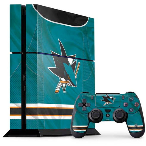 NHL San Jose Sharks Home Jersey PlayStation PS4 Skins