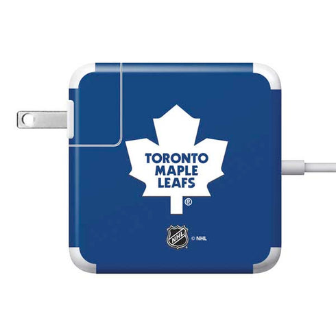 NHL Toronto Maple Leafs Solid Background 85W Power Adapter (15 and 17 inch MacBook Pro Charger) Skin