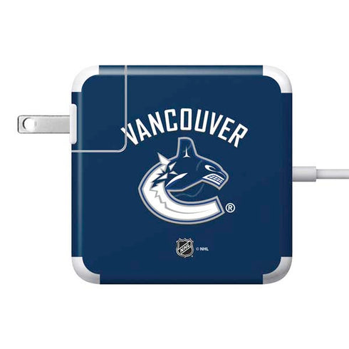 NHL Vancouver Canucks Solid Background 85W Power Adapter (15 and 17 inch MacBook Pro Charger) Skin