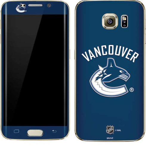 NHL Vancouver Canucks Solid Background Galaxy S7 Edge Skin