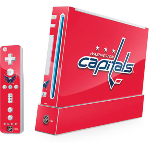 NHL Washington Capitals Solid Background Nintendo Skins