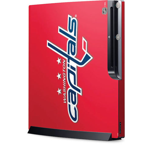 NHL Washington Capitals Solid Background Playstation 3 & PS3 Slim Skin