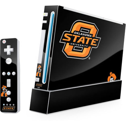 Oklahoma State University OSU on Black Nintendo Skins