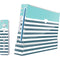 Polka Dots and Stripes Heart in Blue Wii (Includes 1 Controller) Skin
