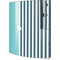 Polka Dots and Stripes Heart in Blue Playstation 3 & PS3 Skin