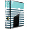 Polka Dots and Stripes Heart in Blue Xbox 360 Slim (2010) Skin
