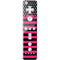 Polka Dots and Stripes Heart in Pink Wii Remote Controller Skin