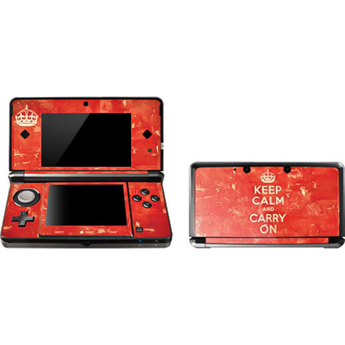 Keep Calm and Carry On Distressed 3DS (2011) Skin