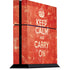 Keep Calm and Carry On Distressed PlayStation PS4 Skins
