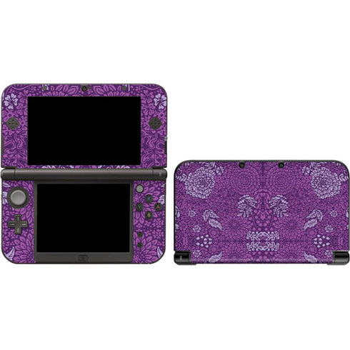 Radiant Orchid Floral Nintendo Skins