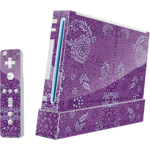 Radiant Orchid Floral Wii (Includes 1 Controller) Skin