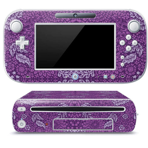 Radiant Orchid Floral Wii U (Console + 1 Controller) Skin