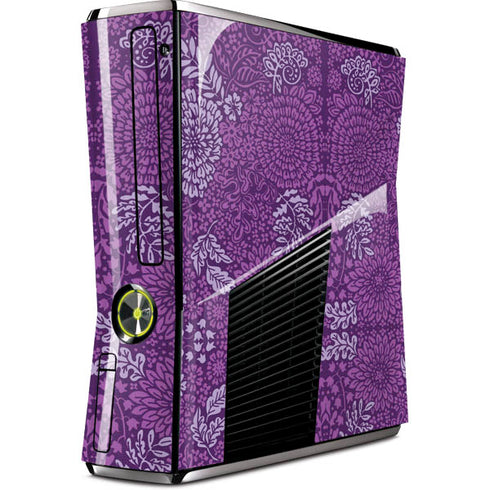 Radiant Orchid Floral Xbox 360 Slim (2010) Skin