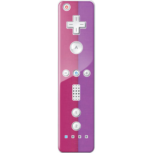 Radiant Orchid Color Block Wii Remote Controller Skin