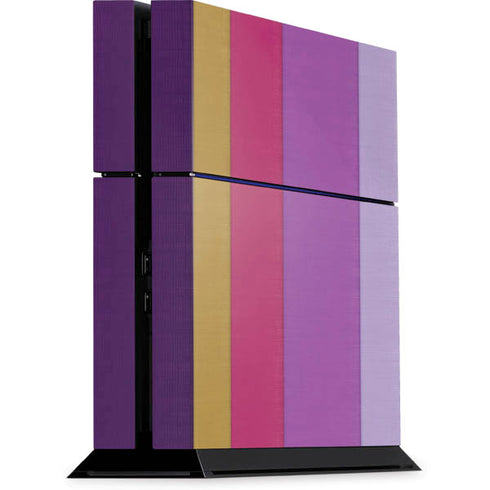 Radiant Orchid Color Block PS4 Console Skin