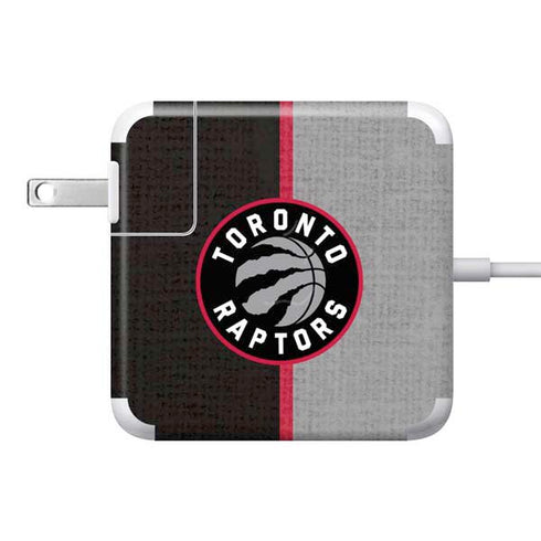NBA Toronto Raptors Split Canvas 85W Power Adapter (15 and 17 inch MacBook Pro Charger) Skin