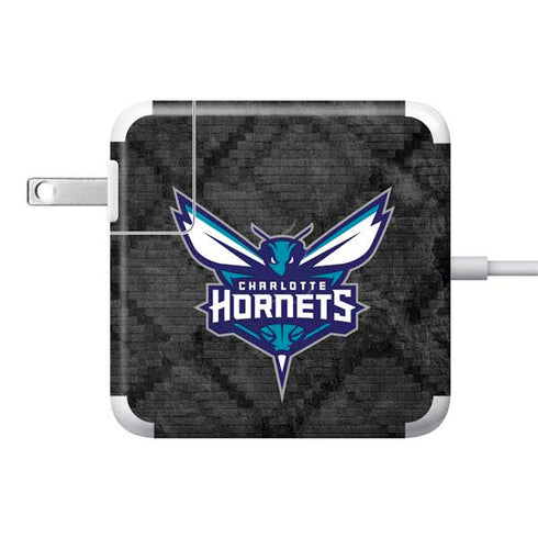 NBA Charlotte Hornets Dark Rust 85W Power Adapter (15 and 17 inch MacBook Pro Charger) Skin