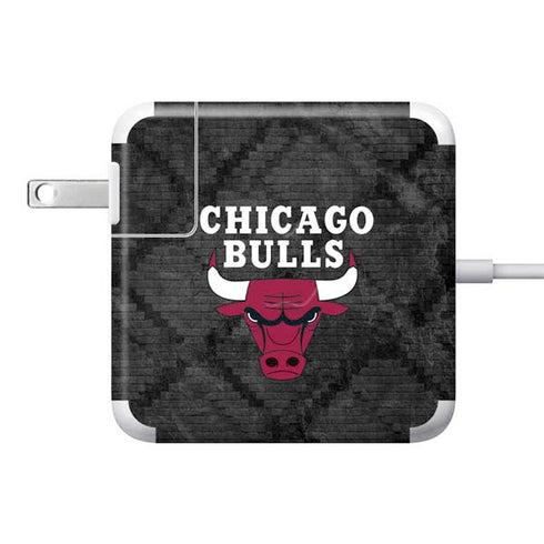 NBA Chicago Bulls Dark Rust 85W Power Adapter (15 and 17 inch MacBook Pro Charger) Skin