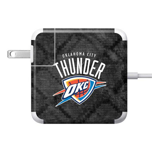 NBA Oklahoma City Thunder Dark Rust 85W Power Adapter (15 and 17 inch MacBook Pro Charger) Skin